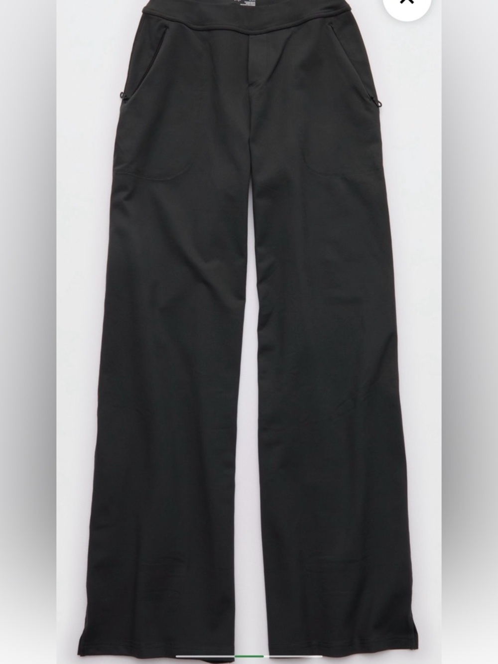 aerie Wide-Leg Pants in Charcoal - Picture 6 of 6